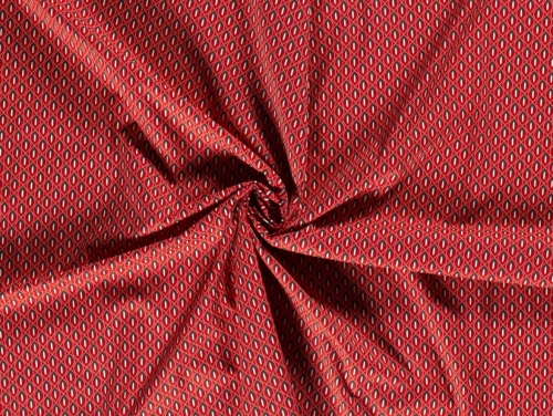 100% Cotton Poplin Fabric Brique