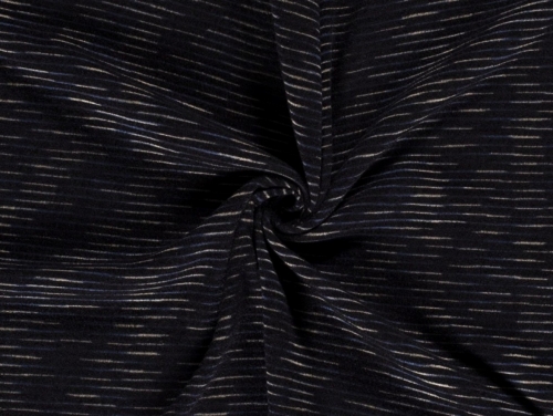 Angora Brushed Sweater Knit Stretch Fabric Navy