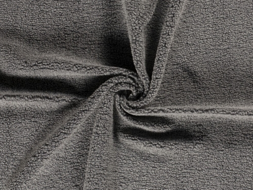 Teddy Faux Fur Coating Fabric Stone
