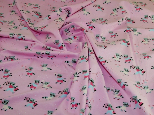 Deadstock Cotton Jersey Stretch Knit Fabric Pink