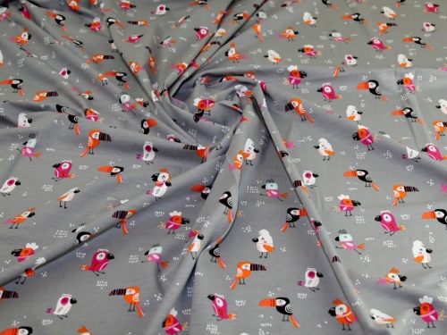 Deadstock Cotton Jersey Stretch Knit Fabric Grey