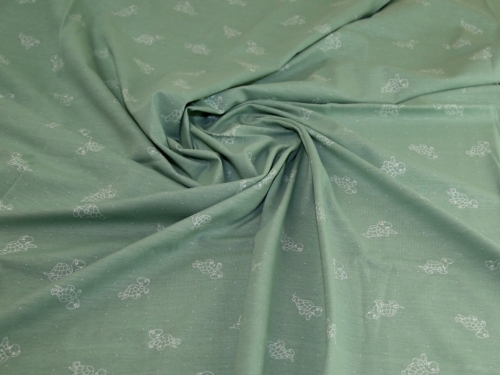 Deadstock Cotton Jersey Stretch Knit Fabric Green