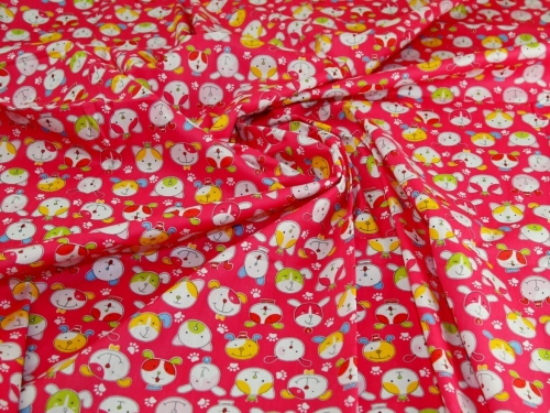Deadstock 100% Cotton Fabric Pink