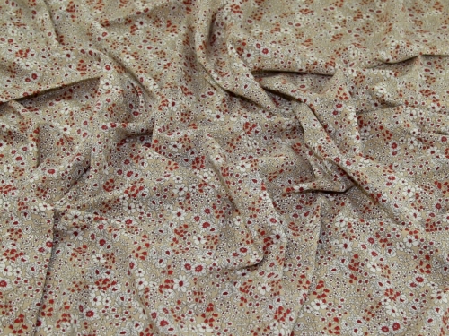 Cotton Lawn Fabric Beige