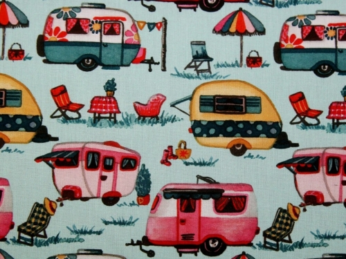 Stof France 100% Cotton Fabric Aqua