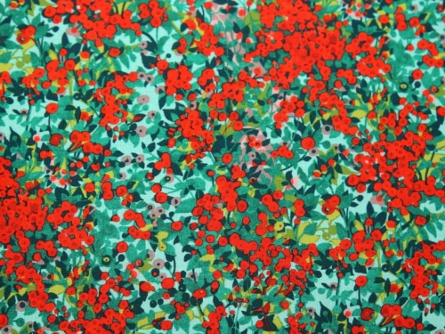 Stof France 100% Cotton Fabric Red & Green