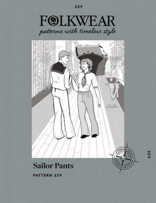 Folkwear Patterns Paper Sewing Pattern Sailor Pants