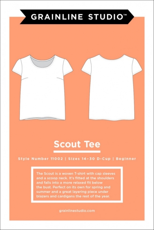Grainline Studio Paper Sewing Pattern Scout Tee