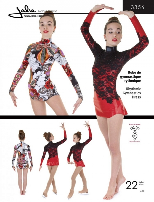 Jalie Paper Sewing Pattern 3356 Rhythmic Gymnastics Dress