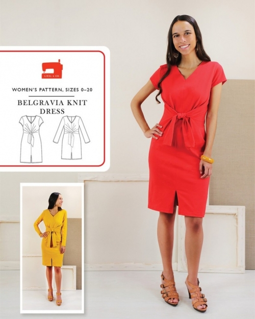 Liesl + Co Paper Sewing Pattern Belgravia Knit Dress
