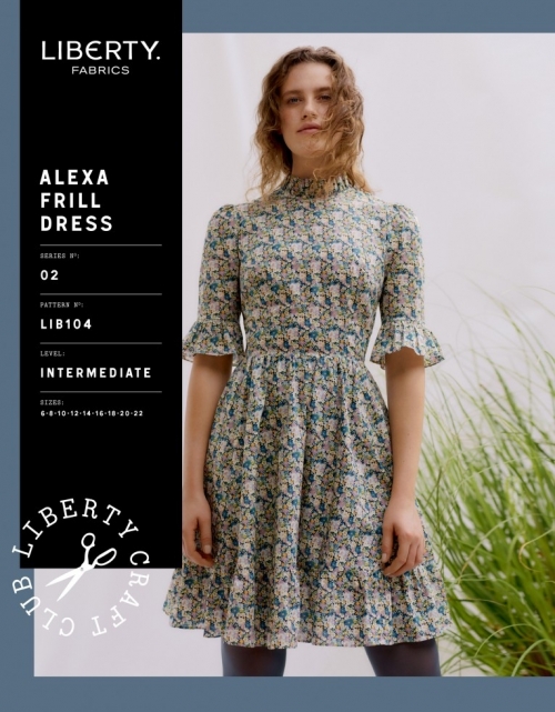 Liberty London Paper Sewing Pattern Alexa Frill Dress