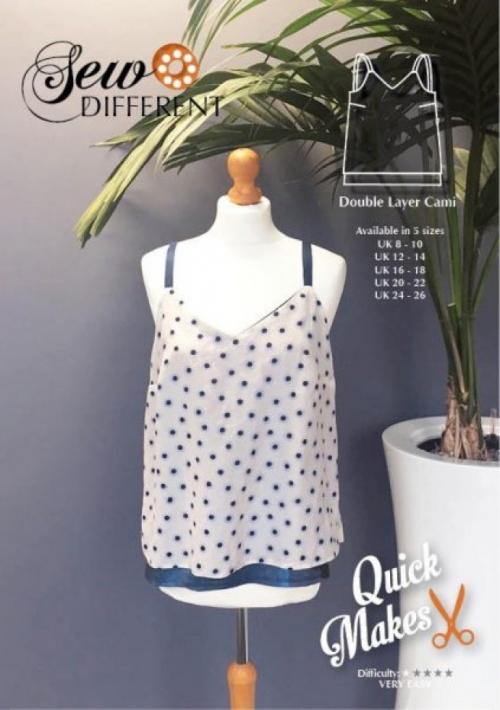 Sew Different Paper Sewing Pattern Double Layer Cami
