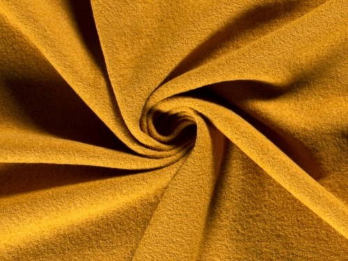 Responsible Wool Standard Stretch Knit Fabric Ochre
