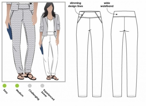 Style Arc Paper Sewing Pattern Beth Pants