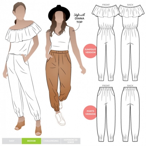 Style Arc Paper Sewing Pattern Barbie Jumpsuit & Pants