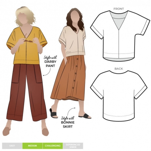 Style Arc Paper Sewing Pattern Joan Top