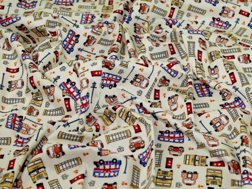 Deadstock 100% Cotton Poplin Fabric Cream