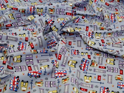 Deadstock 100% Cotton Poplin Fabric Grey