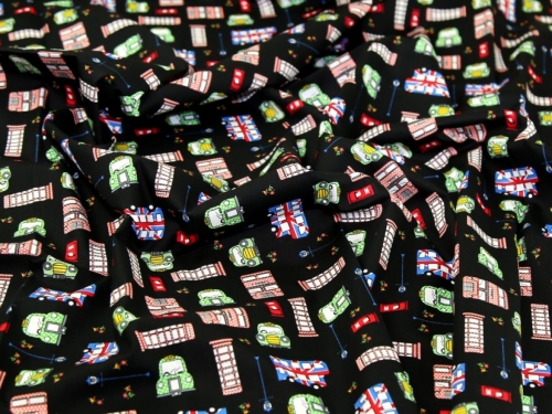 Deadstock 100% Cotton Poplin Fabric Black