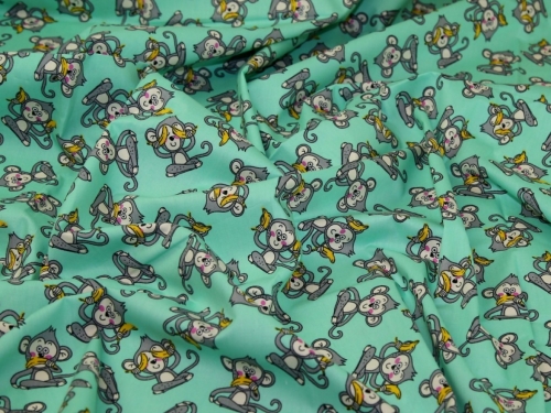 Deadstock 100% Cotton Poplin Fabric Mint Green