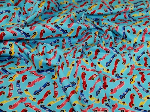 Deadstock 100% Cotton Poplin Fabric Turquoise