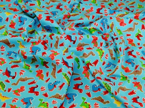 Deadstock 100% Cotton Poplin Fabric Turquoise