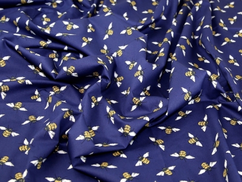 Deadstock 100% Cotton Poplin Fabric Royal Blue