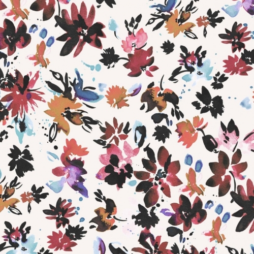 Dashwood Studio Flourish Cotton Lawn Fabric Ivory