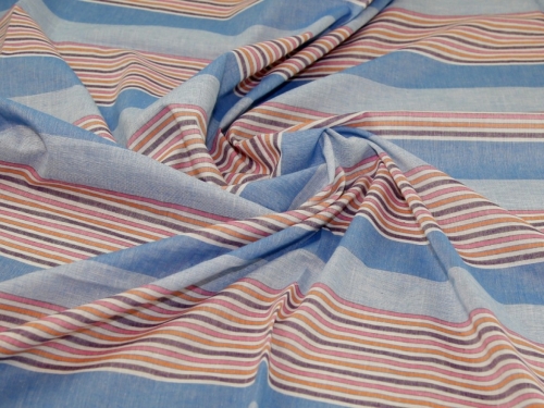 Deadstock Cotton Shirting Fabric Multicoloured
