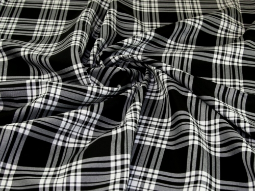 Deadstock British Made Woven Suiting Fabric Black & White