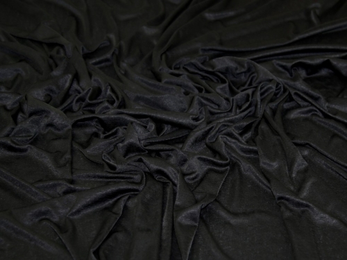 Deadstock Slinky Sweater Knit Stretch Fabric Black