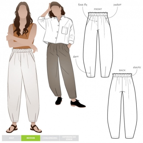 Style Arc Paper Sewing Pattern Barry Pants
