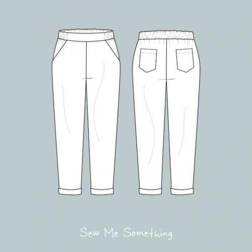 Sew Me Something Paper Sewing Pattern Nell Pull On Trousers