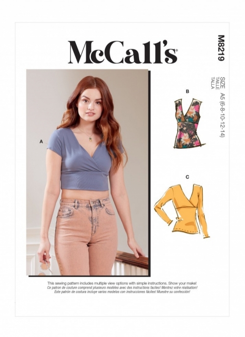 McCalls Paper Sewing Pattern 8219