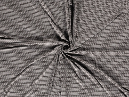 Viscose Jersey Stretch Knit Fabric Grey & Black