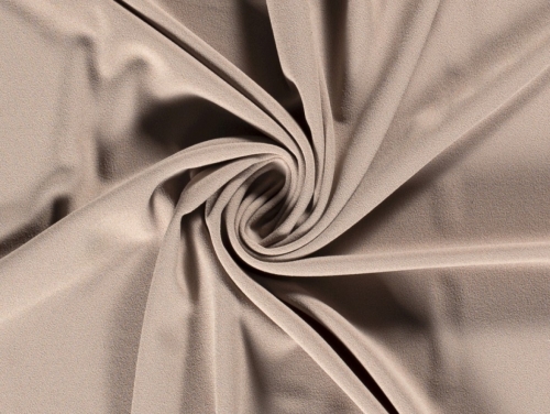 Scuba Crepe Stretch Knit Fabric Beige