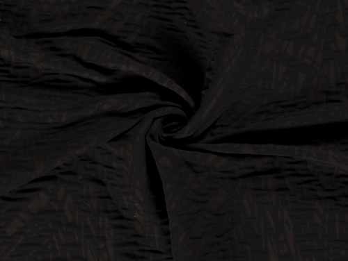 Stretch Woven Viscose Bengaline Fabric Brown