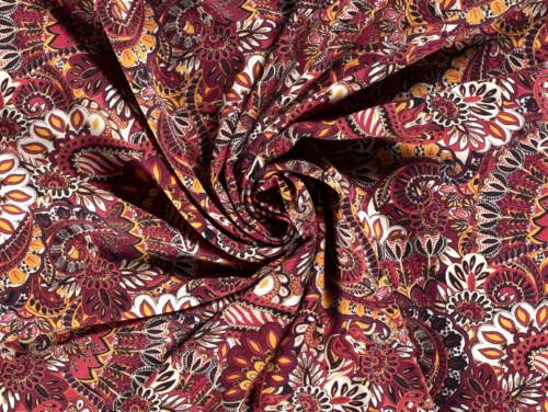 Viscose Crepe Fabric Red