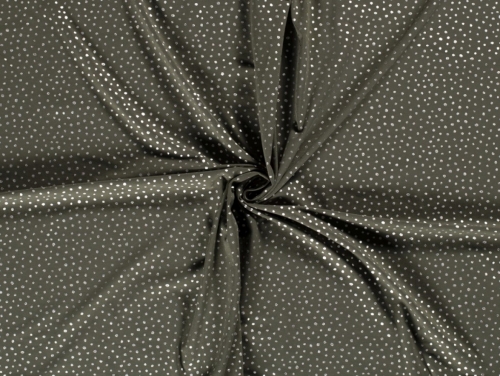 Metallic Cotton Jersey Stretch Knit Fabric Olive