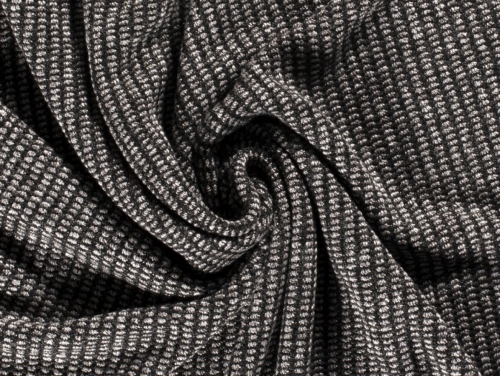 Woven Tweed Coating Fabric Black