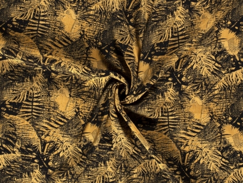 Viscose Crepe Fabric Ochre
