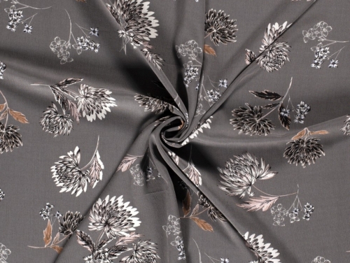 Viscose Crepe Fabric Grey