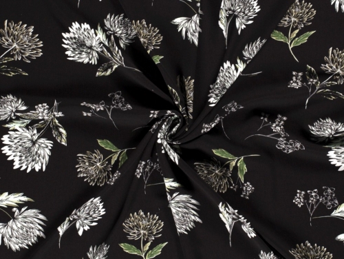 Viscose Crepe Fabric Black