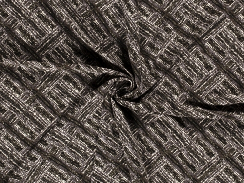 Stretch Woven Polyester Crepe Fabric Grey