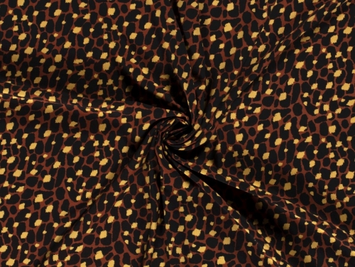 Viscose Challis Fabric Rust