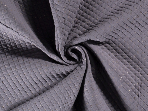 Foil Wadded Quilted Coating Fabric Grey