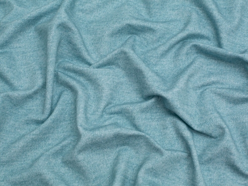 Denim Look Loop Back French Terry Stretch Knit Fabric Soft Forest Green