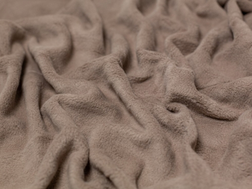 Minerva Core Range Sheepskin Cotton Fleece Fabric Sandstone