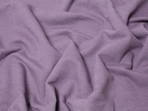 Jacquard Fleece Back Sweatshirt Stretch Knit Fabric Purple Sage