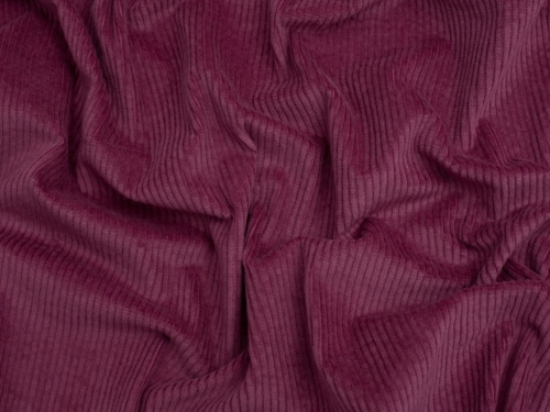 Minerva Core Range 7 Wale Stretch Woven Jumbo Cord Fabric Grape